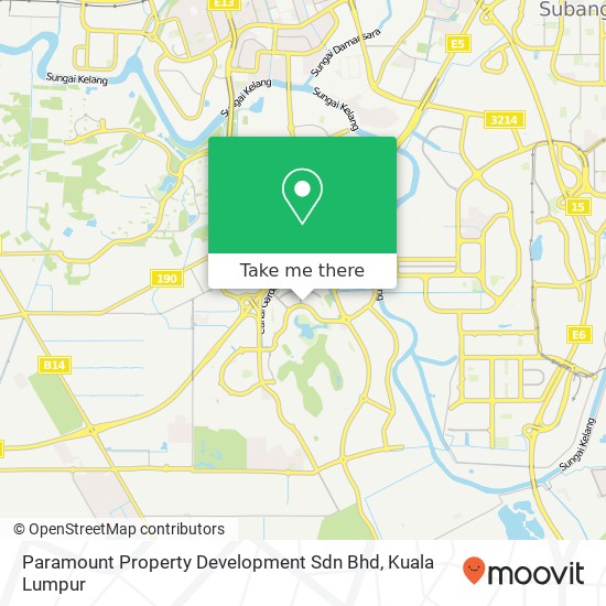 Paramount Property Development Sdn Bhd map