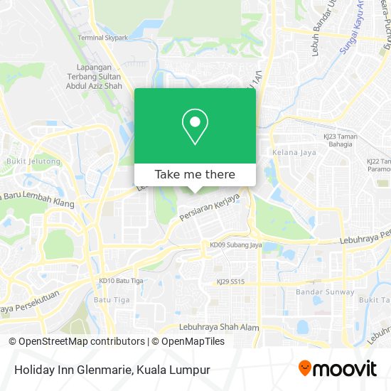 Holiday Inn Glenmarie map