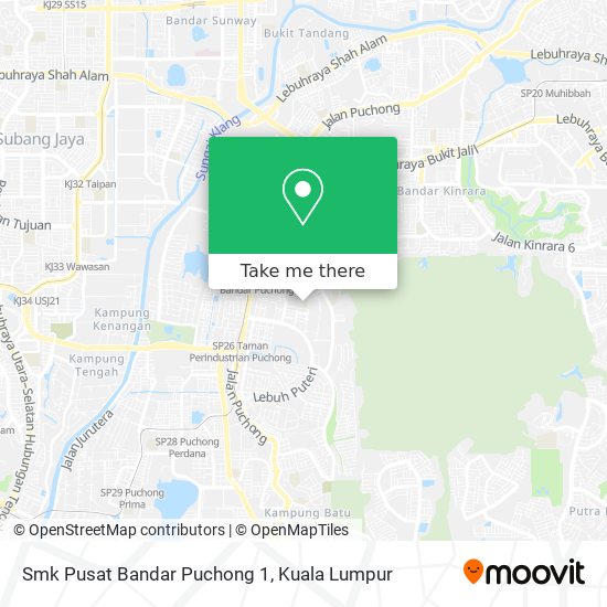 Peta Smk Pusat Bandar Puchong 1