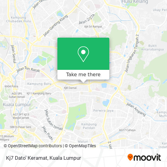 Kj7 Dato' Keramat map