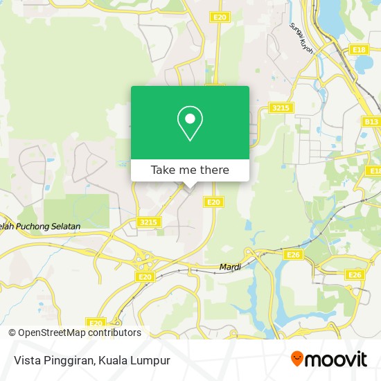 How to get to Vista Pinggiran in Seri Kembangan by Bus, Train or 