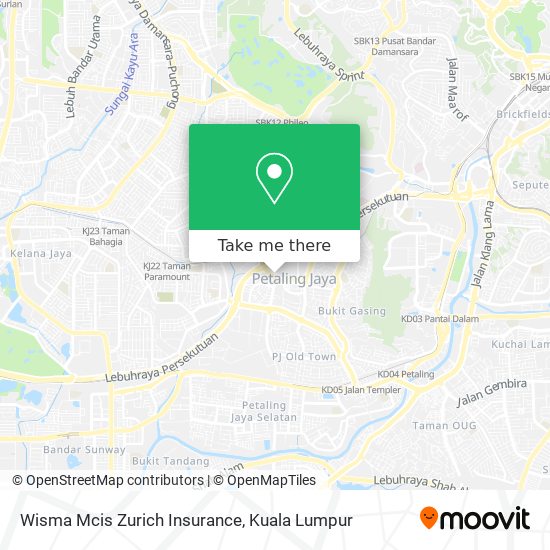 Peta Wisma Mcis Zurich Insurance