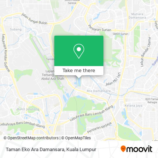 Peta Taman Eko Ara Damansara