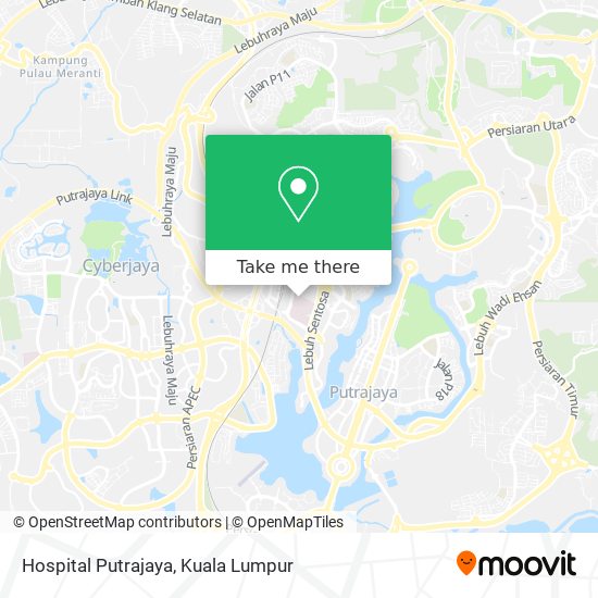Hospital Putrajaya map