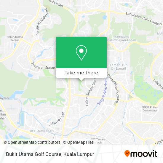 Bukit Utama Golf Course map