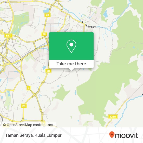 Taman Seraya map