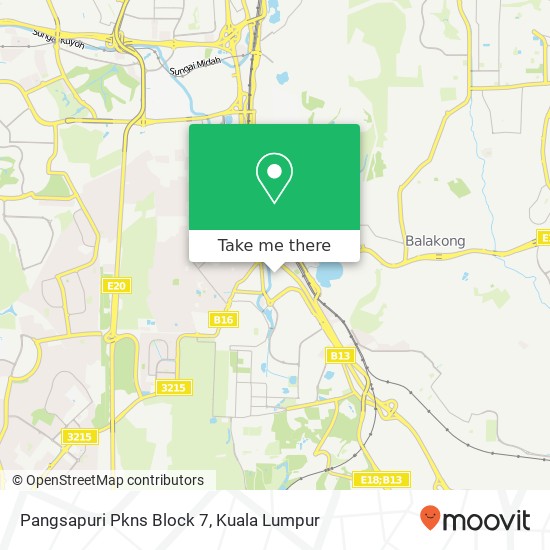 Pangsapuri Pkns Block 7 map