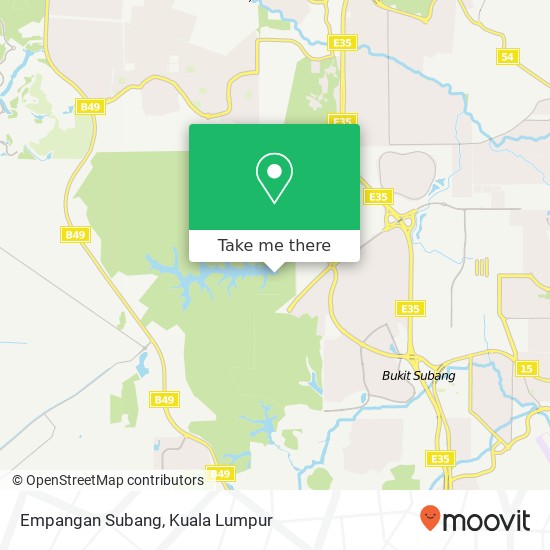 Peta Empangan Subang