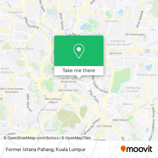 Peta Former Istana Pahang