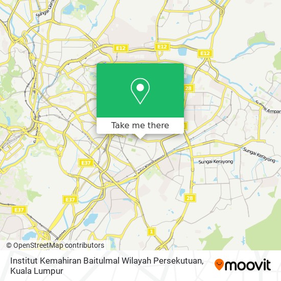 Institut Kemahiran Baitulmal Wilayah Persekutuan map