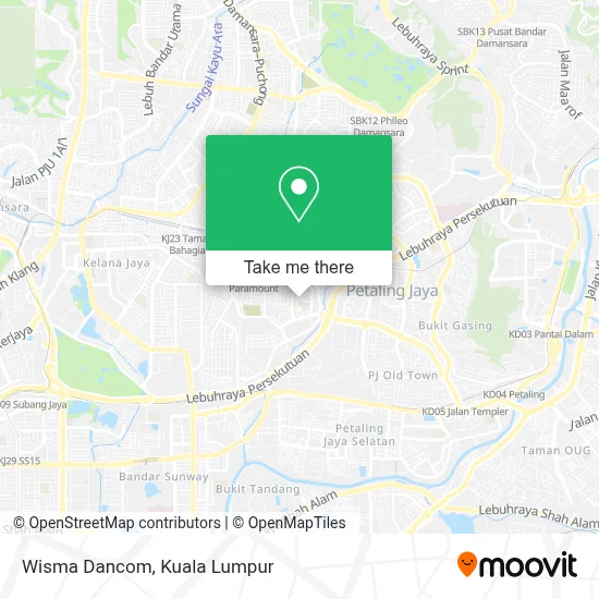 Wisma Dancom map