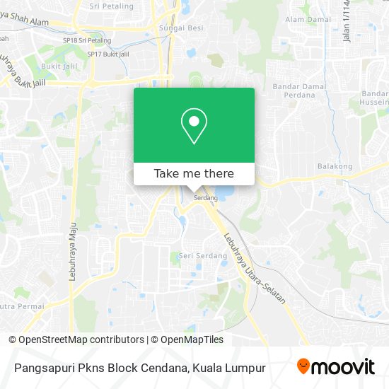 Pangsapuri Pkns Block Cendana map