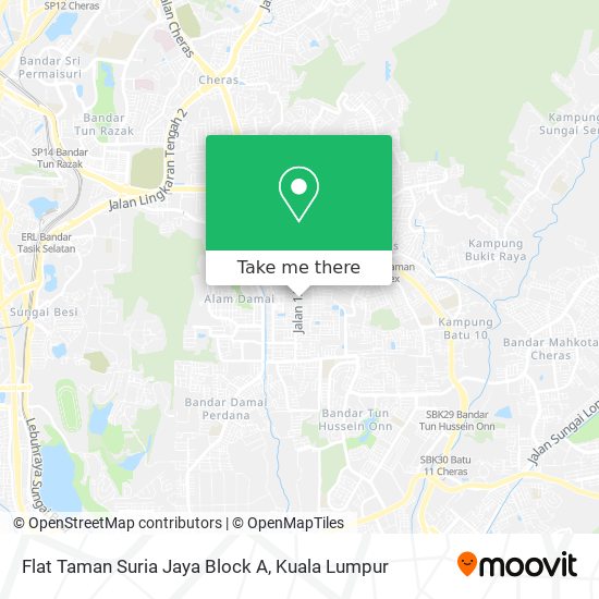 Flat Taman Suria Jaya Block A map