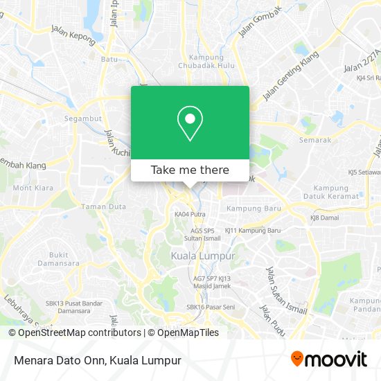 Menara Dato Onn map