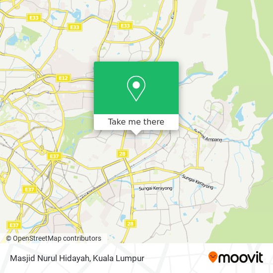 Peta Masjid Nurul Hidayah