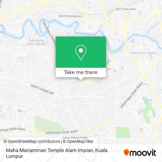 Maha Mariamman Temple Alam Impian map