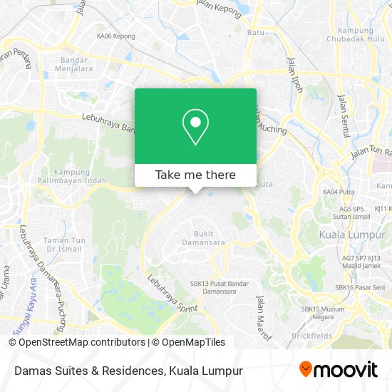 Damas Suites & Residences map
