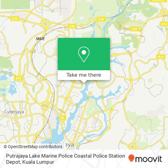 Putrajaya Lake Marine Police Coastal Police Station Depot map