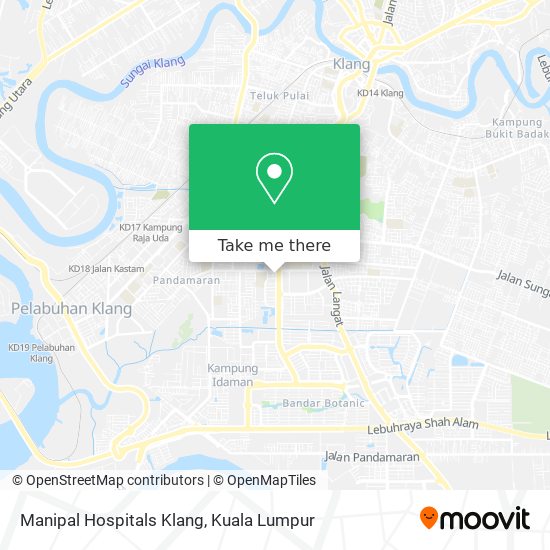 Manipal Hospitals Klang map