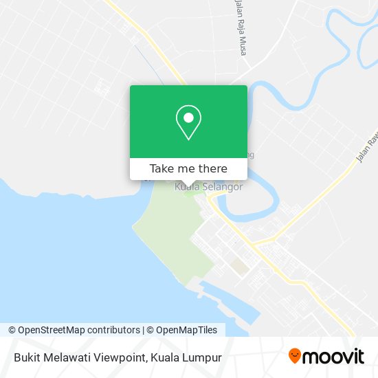 Bukit Melawati Viewpoint map