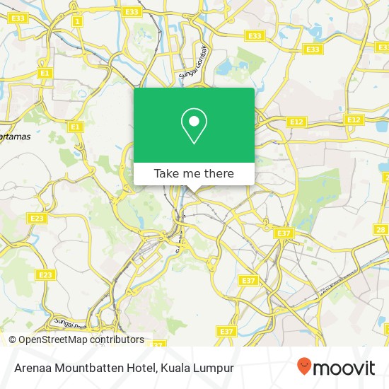 Arenaa Mountbatten Hotel map