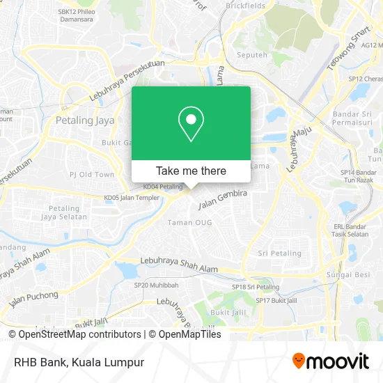 RHB Bank map