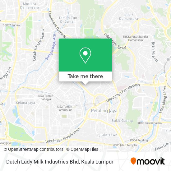 Peta Dutch Lady Milk Industries Bhd