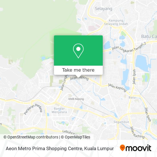 Aeon Metro Prima Shopping Centre map