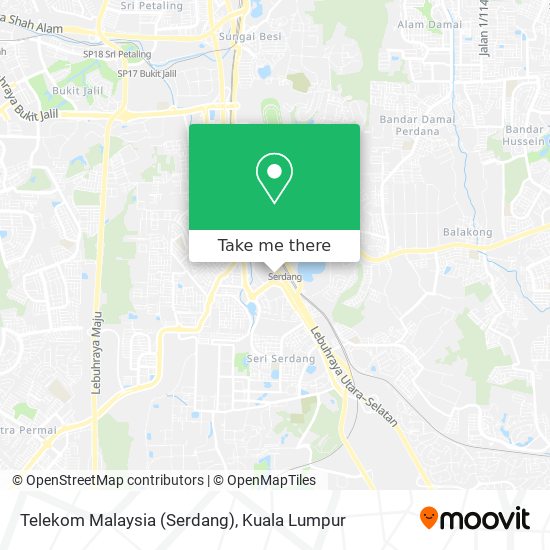 Telekom Malaysia (Serdang) map