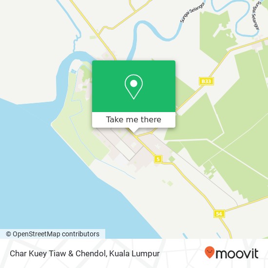Char Kuey Tiaw & Chendol map
