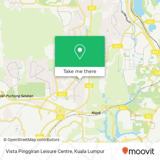 Vista Pinggiran Leisure Centre map