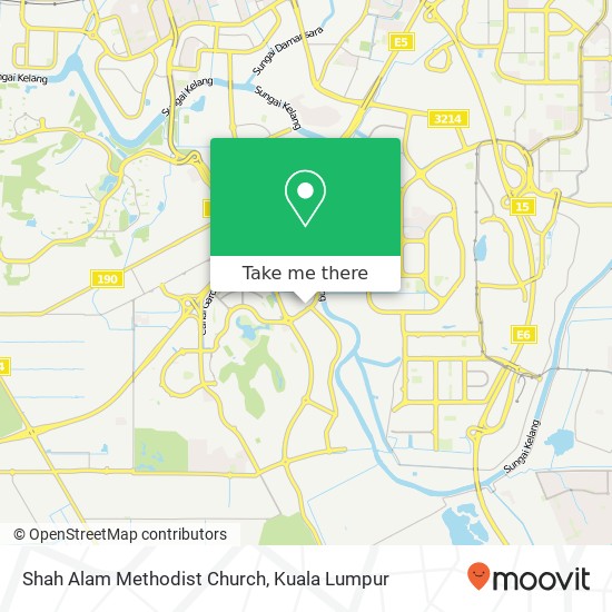 Shah Alam Methodist Church map