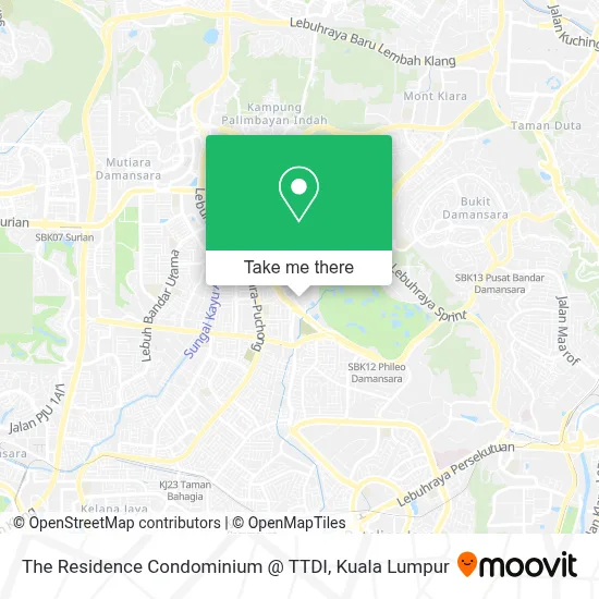 The Residence Condominium @ TTDI map