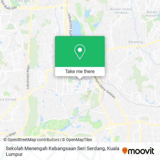 Peta Sekolah Menengah Kebangsaan Seri Serdang