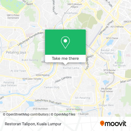 Restoran Talipon map