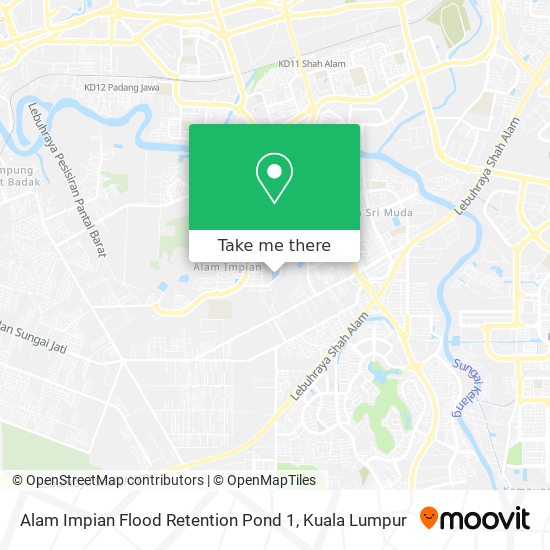 Alam Impian Flood Retention Pond 1 map