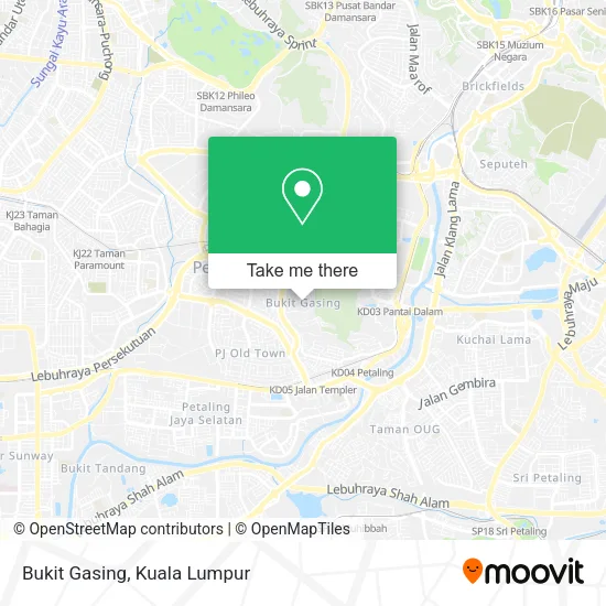 Bukit Gasing map