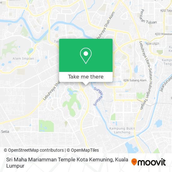 Sri Maha Mariamman Temple Kota Kemuning map