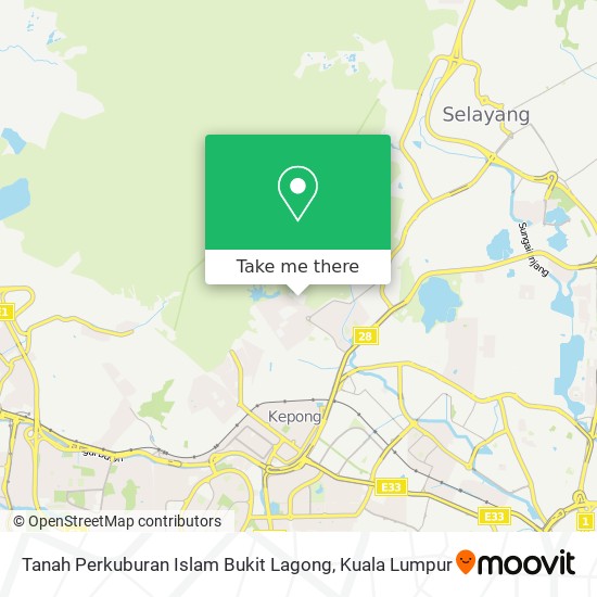 Tanah Perkuburan Islam Bukit Lagong map