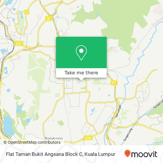 Peta Flat Taman Bukit Angsana Block C