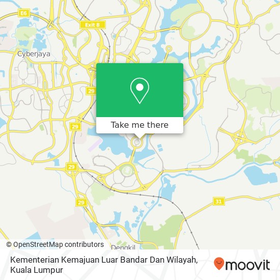 Kementerian Kemajuan Luar Bandar Dan Wilayah map