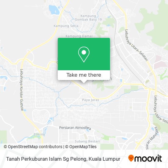 Tanah Perkuburan Islam Sg Pelong map