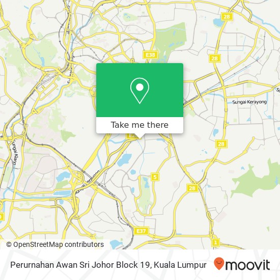 Peta Perurnahan Awan Sri Johor Block 19