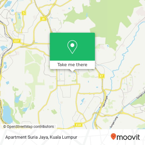 Peta Apartment Suria Jaya