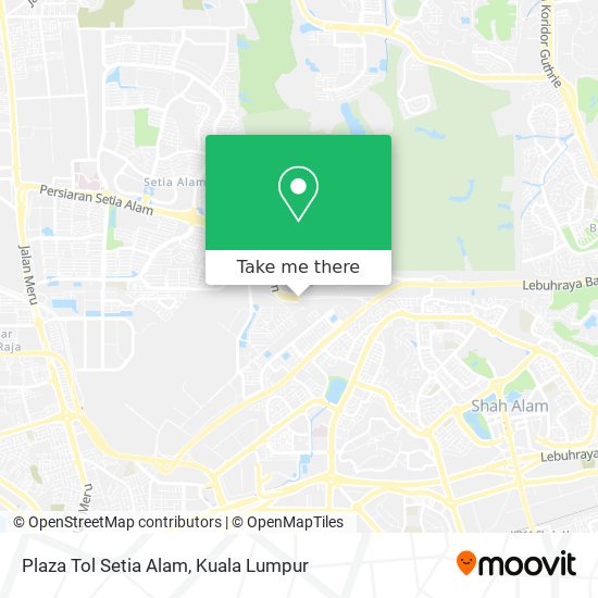 Plaza Tol Setia Alam map