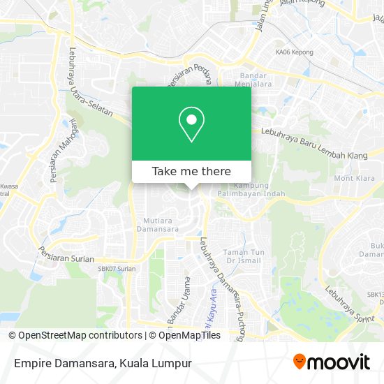 Empire Damansara map