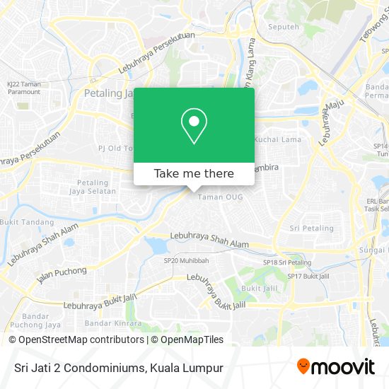 Sri Jati 2 Condominiums map