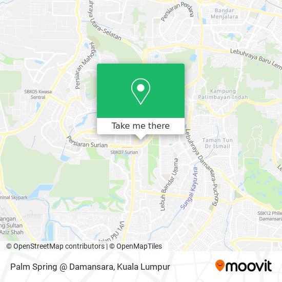 Palm Spring @ Damansara map