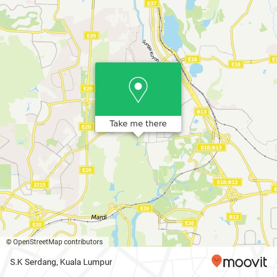S.K Serdang map