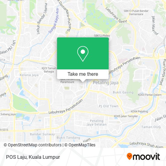 POS Laju map